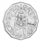 Australian fifty cent coin back