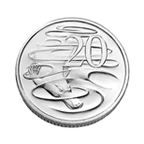 Australian twenty cent coin