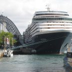 Cruise ship visiting Sydney