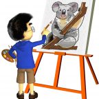 Koala painting