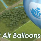 Hot air balloons banner