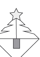 Christmas tree bookmark PDF