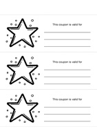 Coupon template - Star PDF