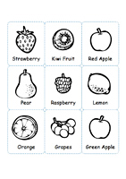 Snap cards - fruit PDF
