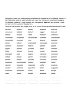 Alternative words for 'Said' PDF